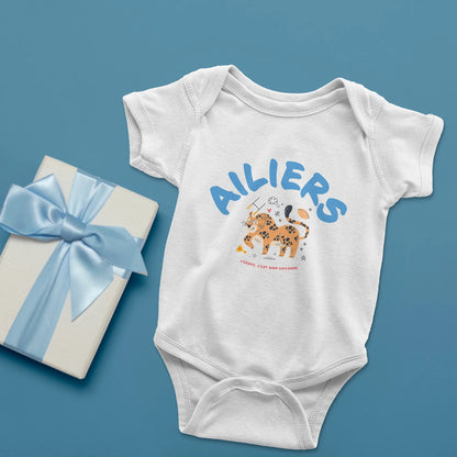 Body bébé ailier guépard – vitesse et agilité-Garçon bien vêtu