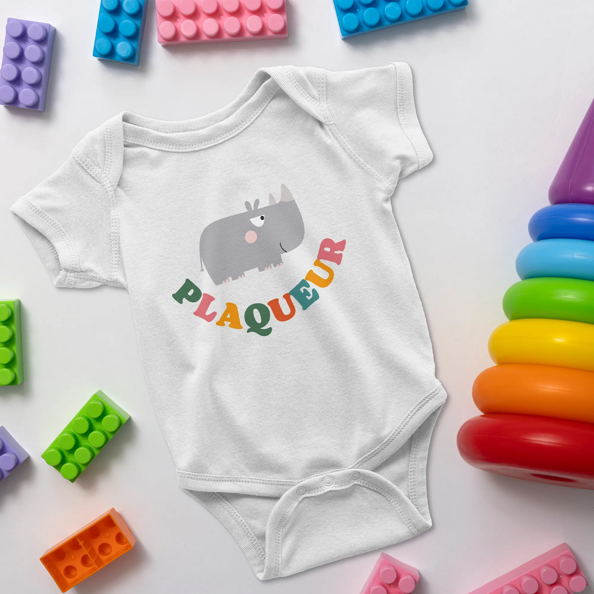 Body bébé plaqueur – force et tendresse-Garçon bien vêtu