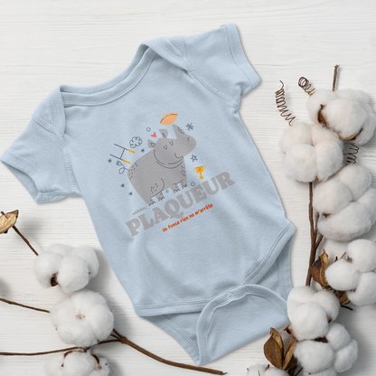 Body bébé plaqueur – le mur du terrain-Garçon bien vêtu