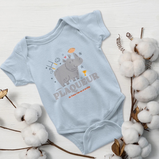 Body bébé plaqueur – le mur du terrain-Garçon bien vêtu
