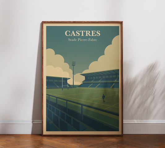 Affiche Rugby Castres – Stade Pierre-Fabre