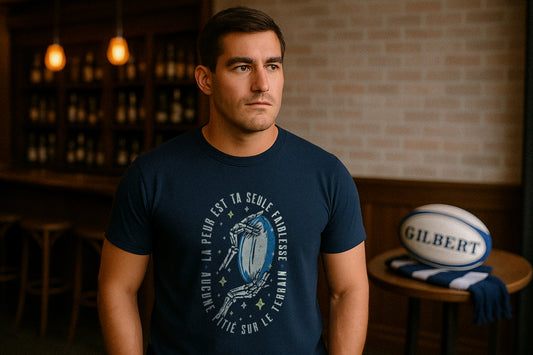 T-shirt Rugby Guerrier – Aucune Pitié sur le Terrain-Garçon bien vêtu