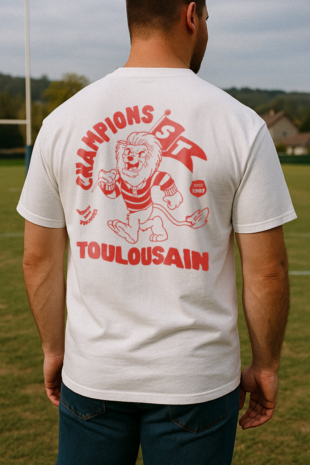 T-shirt Rugby Toulouse – Stade Toulousain, Rouge & Noir-Garçon bien vêtu