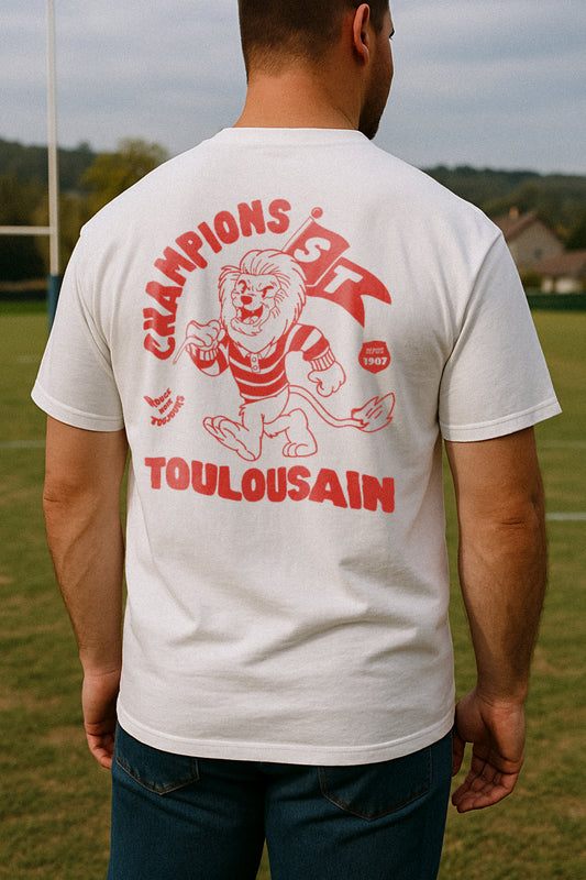 T-shirt Rugby Toulouse – Stade Toulousain, Rouge & Noir-Garçon bien vêtu