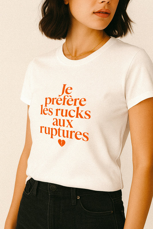 T-shirt Rugby Femme – Je préfère les rucks aux ruptures