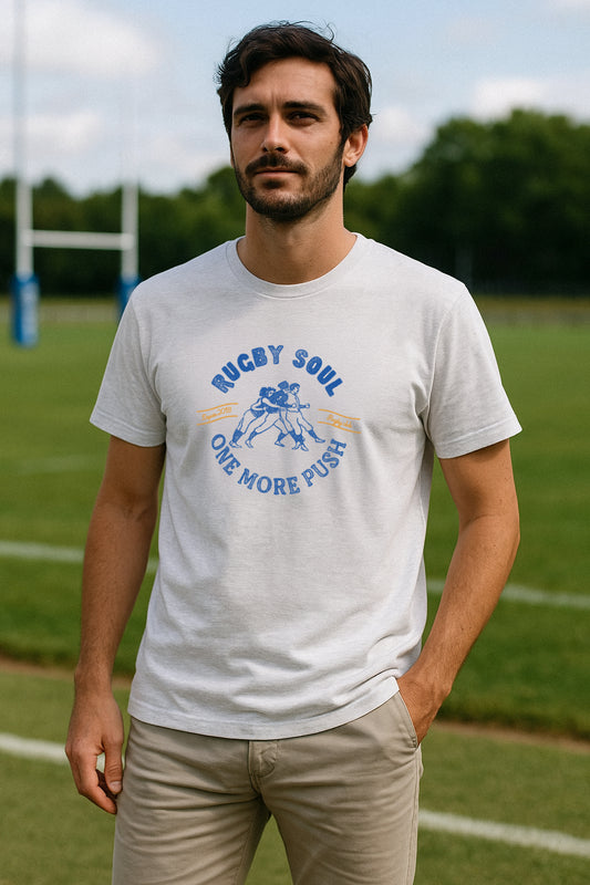 T-shirt Rugby Héritage – Rugby Soul, One More Push-Garçon bien vêtu
