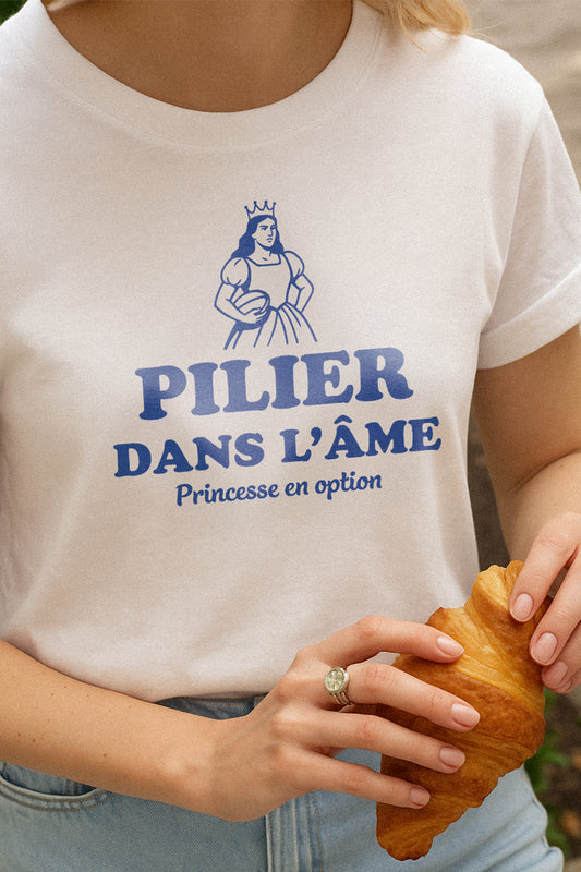 T-shirt Rugby Femme – Pilier dans l’Âme, Princesse en Option