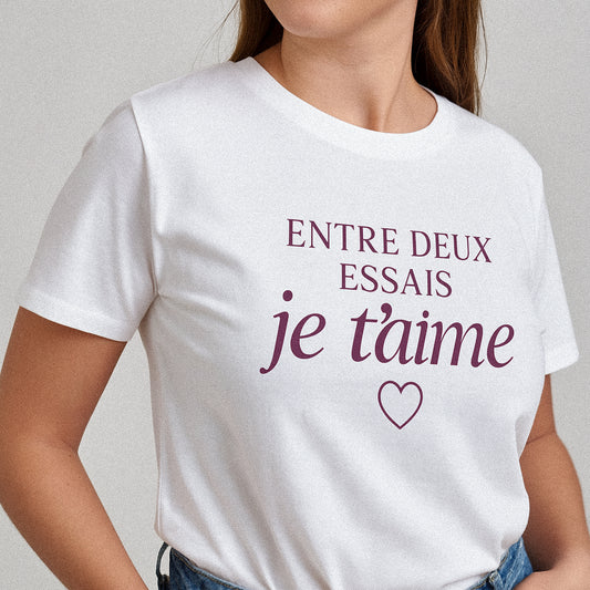 T-shirt Rugby Femme – Entre deux essais, je t’aime