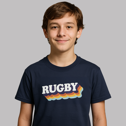 T-shirt Rugby Enfant Retro – Esprit 70s & Passion Rugby-Garçon bien vêtu