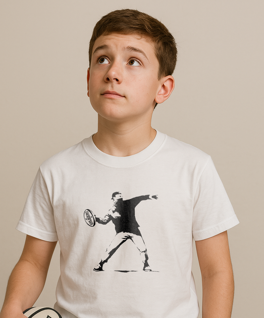 T-shirt Rugby Enfant Street Art – Révolution Ovale-Garçon bien vêtu