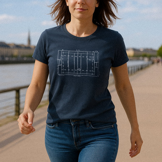 T-shirt Rugby Technique – Plan du Terrain-Garçon bien vêtu