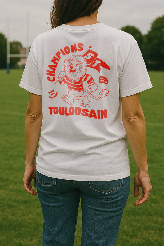 T-shirt Rugby Toulouse – Stade Toulousain, Rouge & Noir-Garçon bien vêtu
