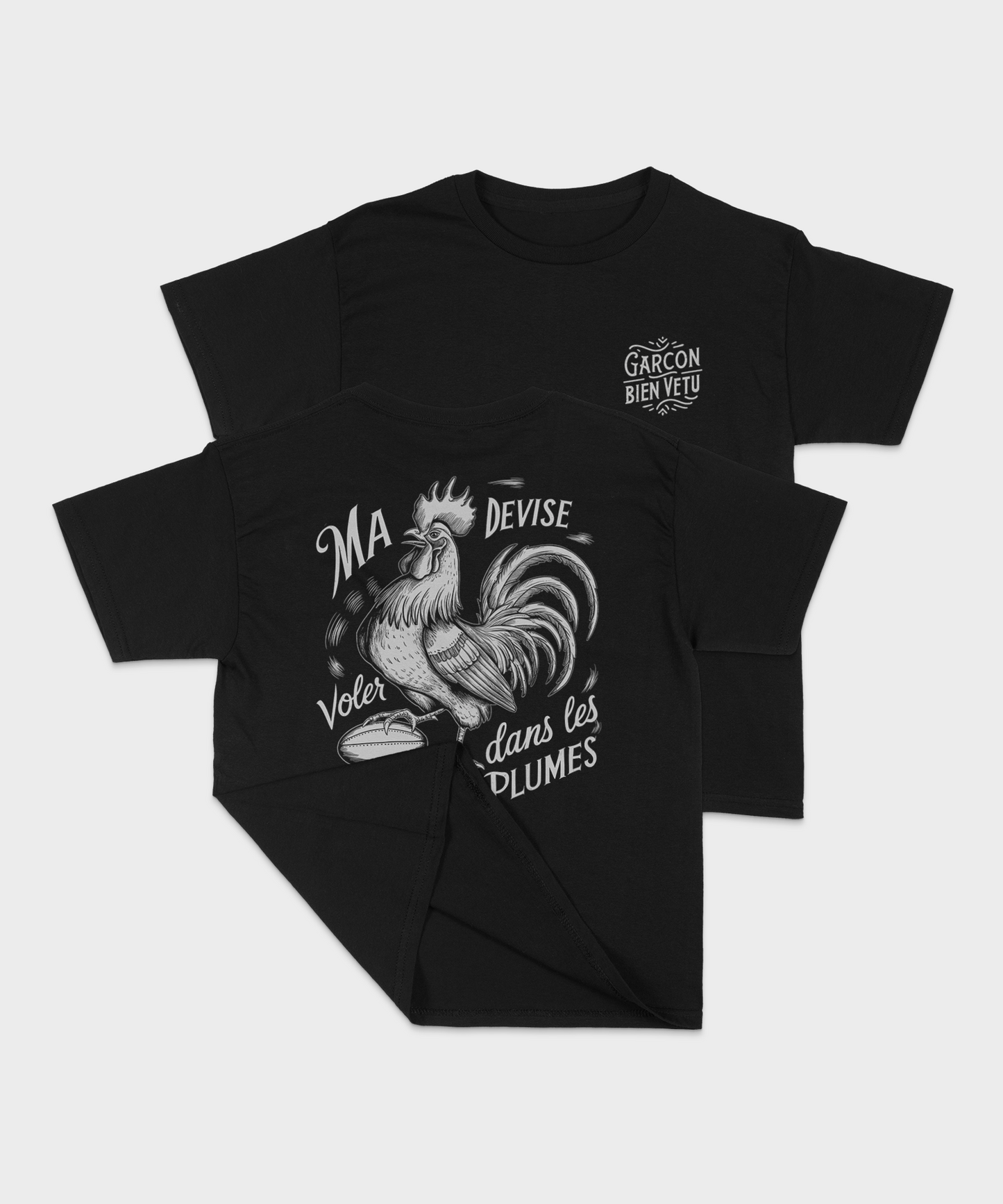 Kids Rugby T-shirt My Motto: Fly in the Feathers