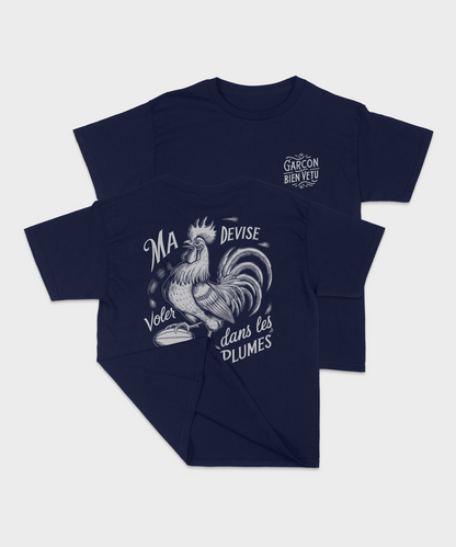 Kids Rugby T-shirt My Motto: Fly in the Feathers