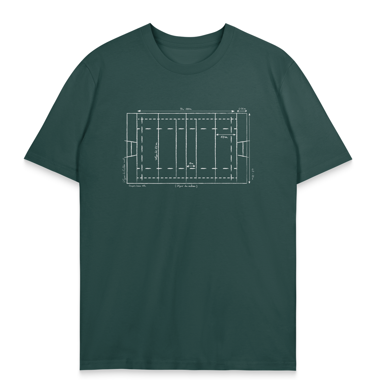 T-shirt Rugby Technique – Plan du Terrain