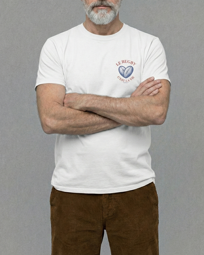 T-shirt Rugby Cœur – Le Rugby C’est la Vie