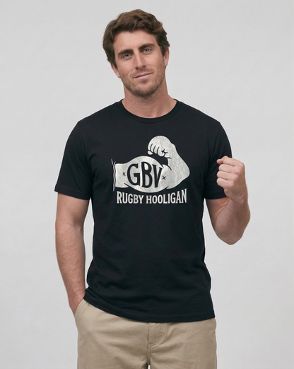 T-shirt Rugby Hooligan – GBV Édition Poing Levé