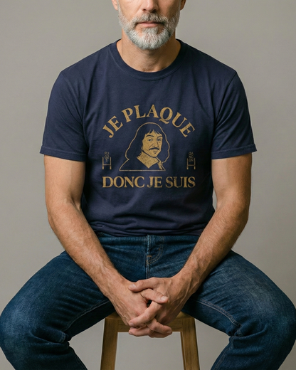 T-shirt Rugby Je Plaque Donc Je Suis – Descartes Ovale Edition