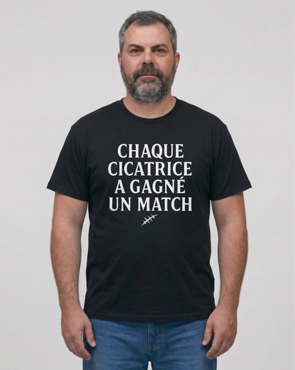T-shirt Rugby – Chaque Cicatrice a Gagné un Match
