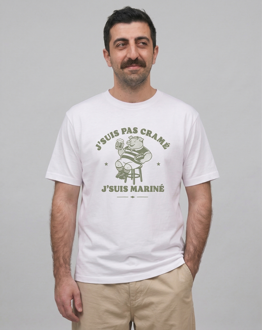 T-Shirt Rugby – J’suis pas cramé j’suis mariné