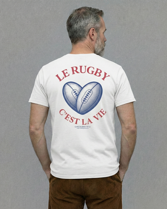 T-shirt Rugby Cœur – Le Rugby C’est la Vie