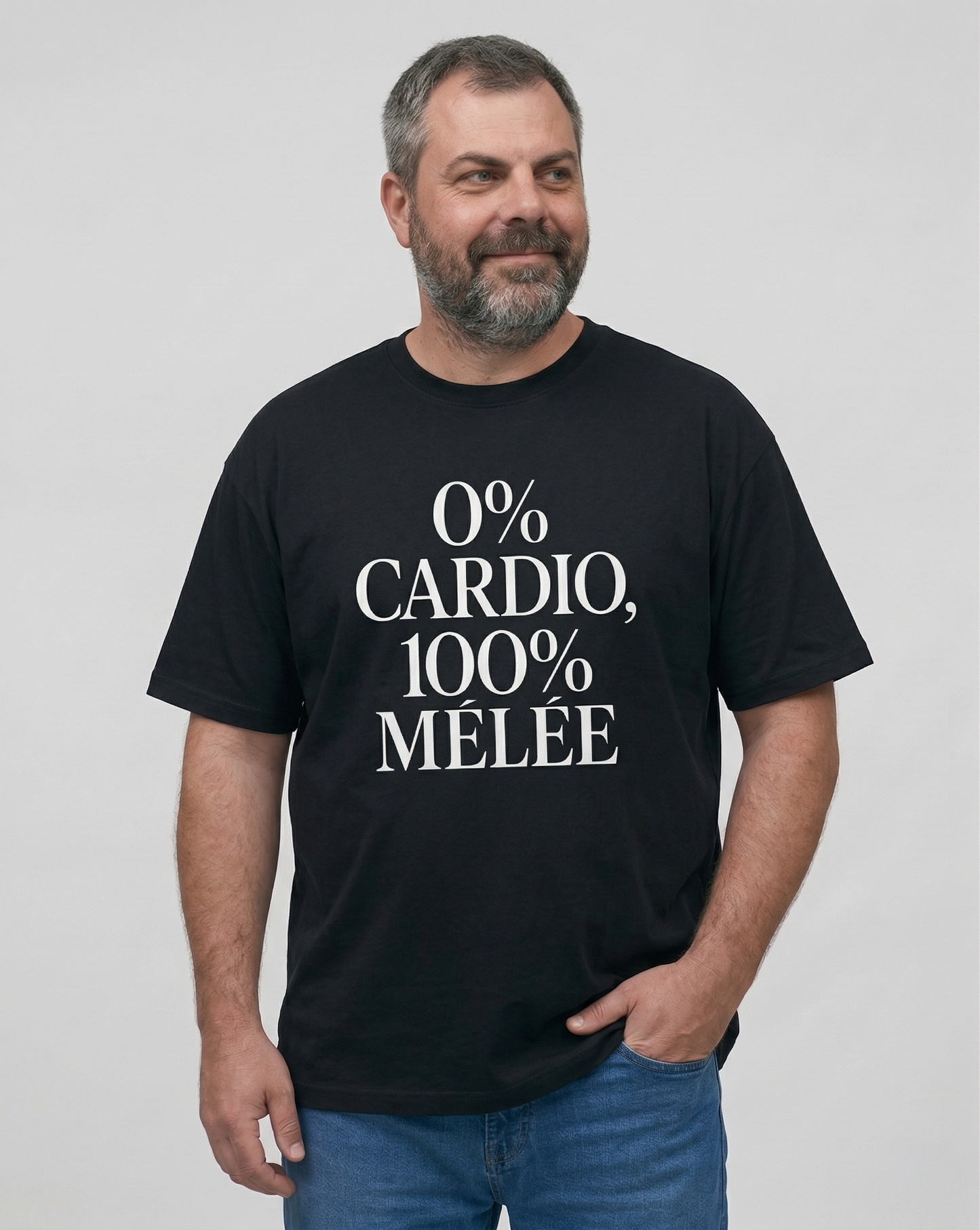 T-shirt Rugby – 0% Cardio, 100% Mêlée