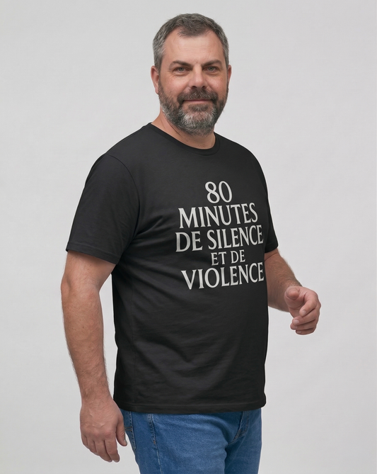 T-shirt Rugby – 80 Minutes de Silence et de Violence