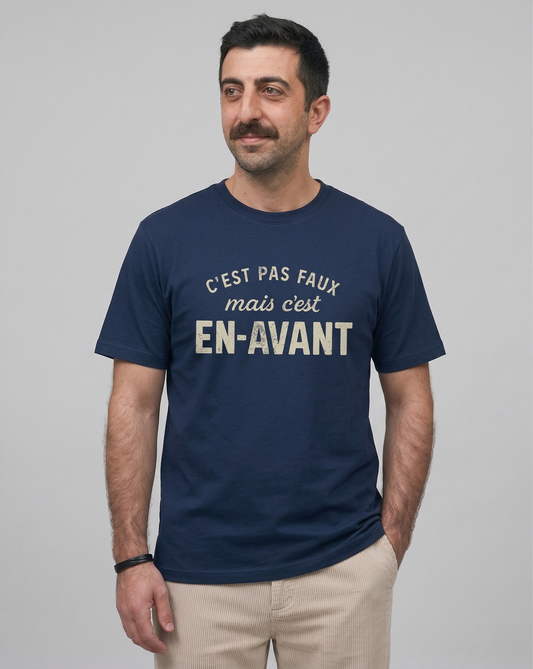T-shirt Rugby – C’est pas faux mais c’est en-avant