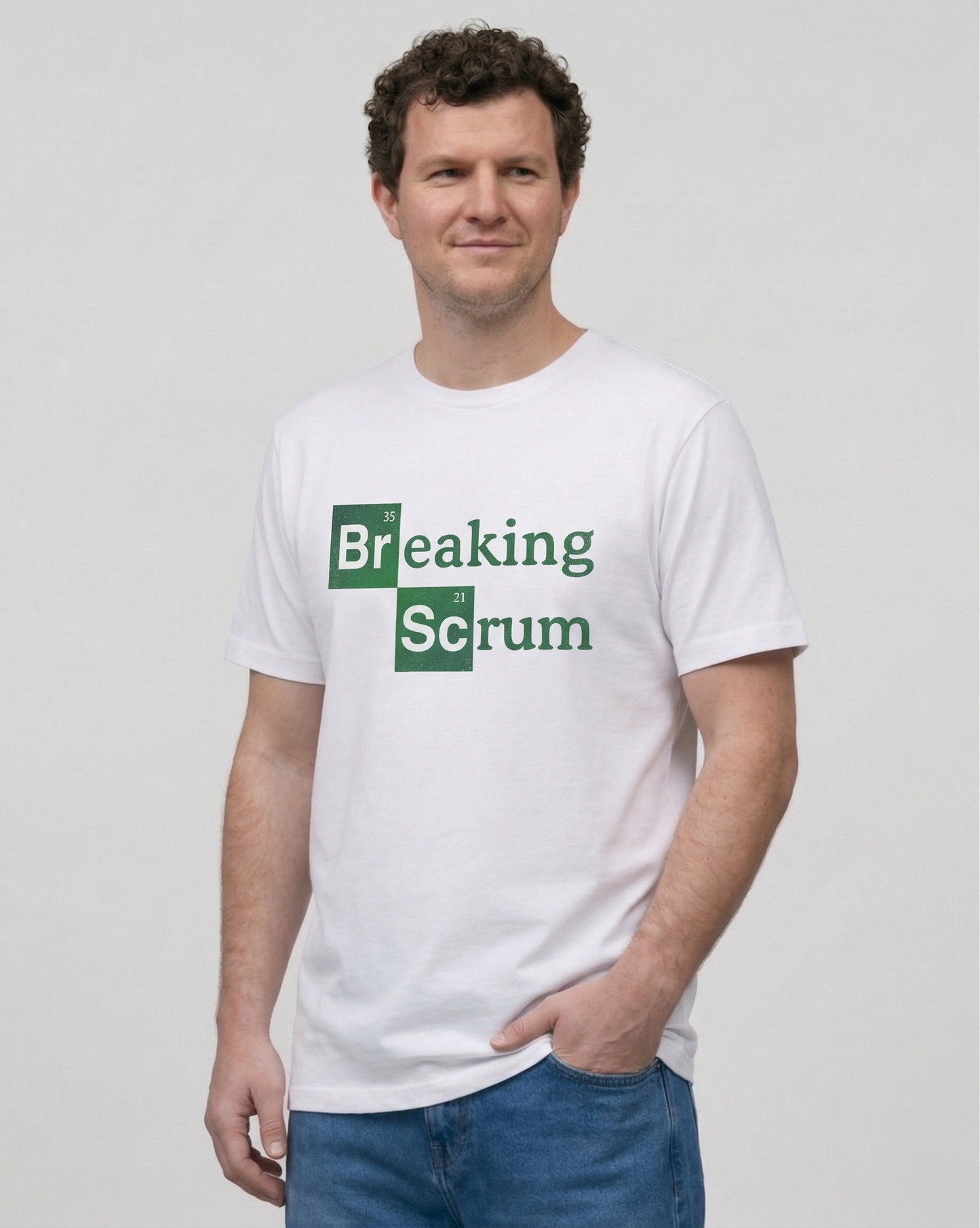 T-shirt Rugby Breaking Scrum - Heisenberg de la Mêlée
