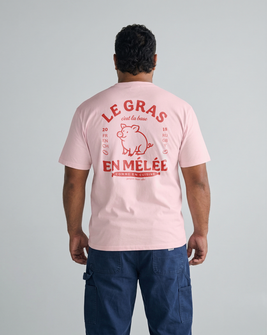 T-Shirt rugby – Le gras c'est la base en mélée