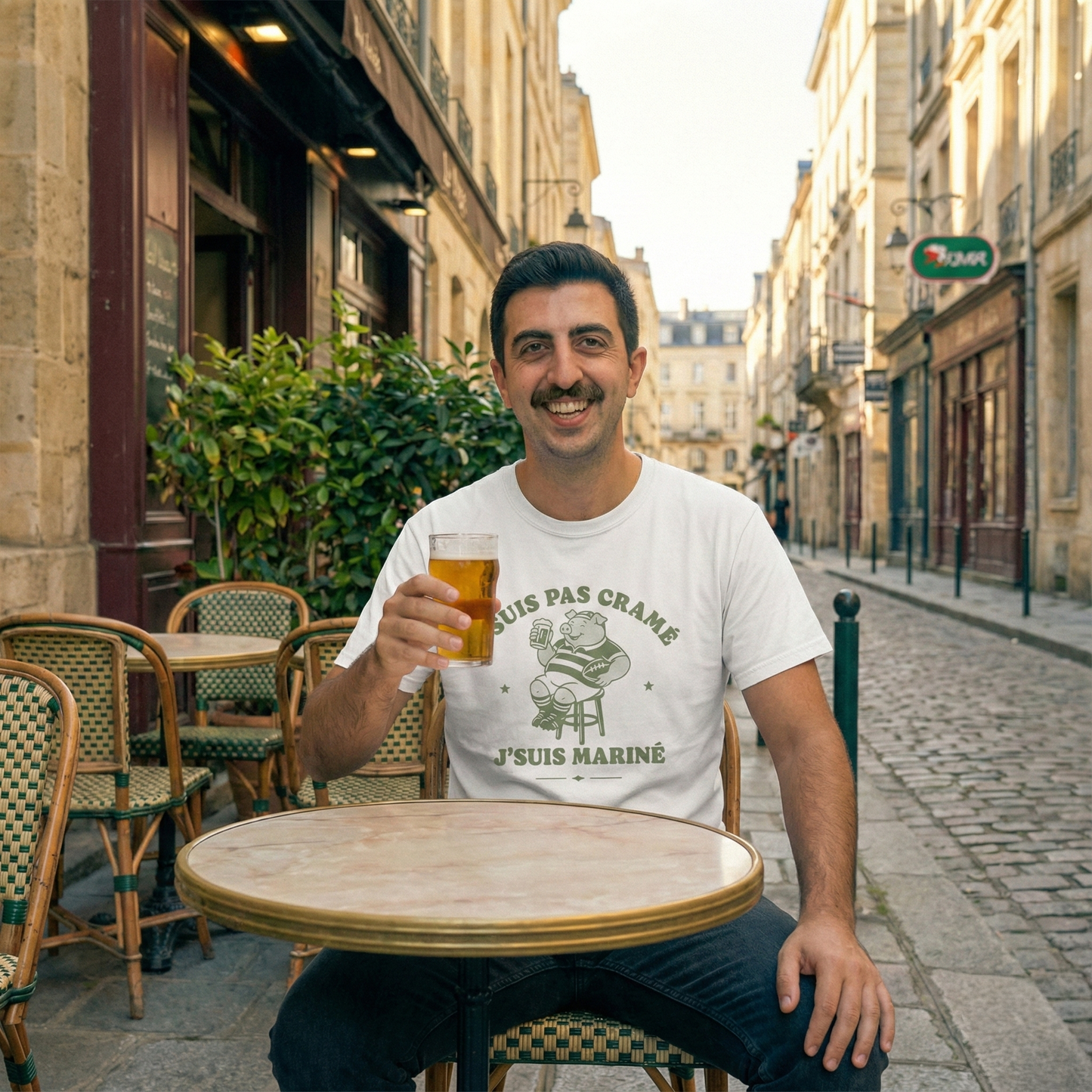 T-Shirt Rugby – J’suis pas cramé j’suis mariné