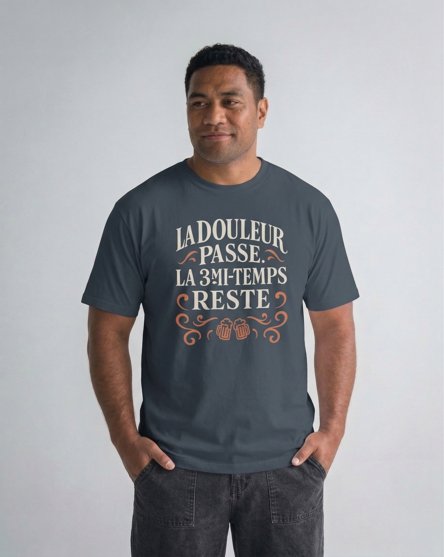 T-shirt Rugby – La Douleur Passe, la 3e Mi-temps Reste