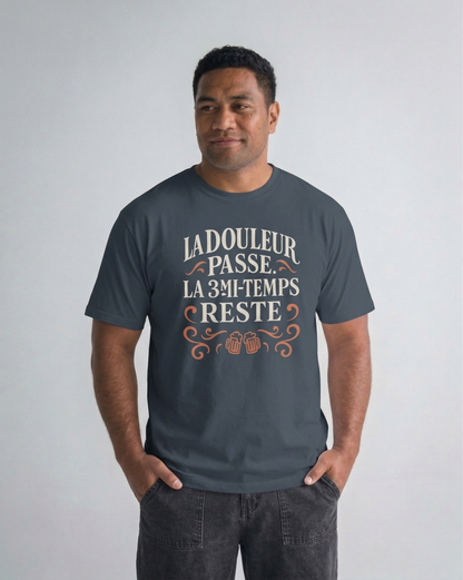 T-shirt Rugby – La Douleur Passe, la 3e Mi-temps Reste