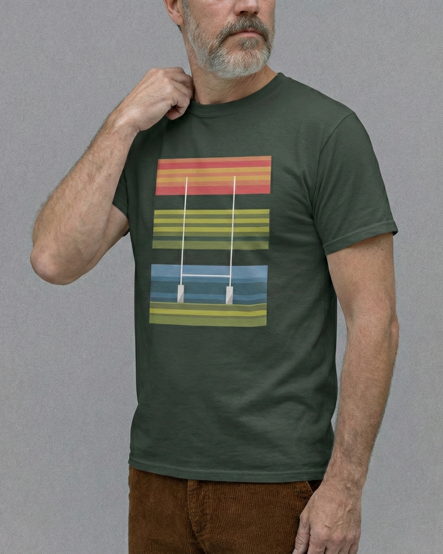 T-shirt Rugby Terrain – Esprit Rétro & Élégance Sportive