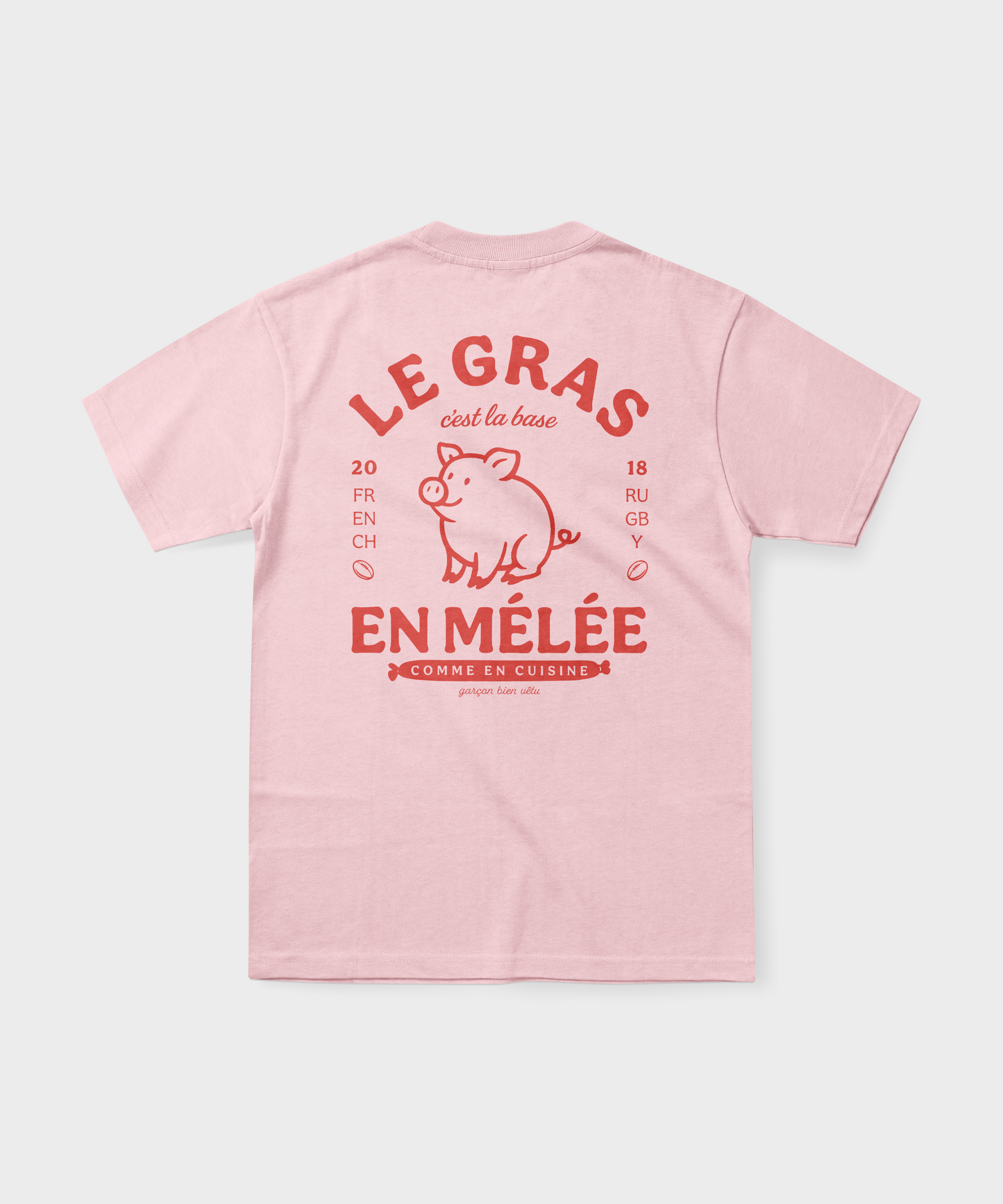 T-Shirt rugby – Le gras c'est la base en mélée