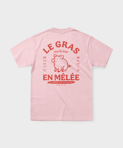 T-Shirt rugby – Le gras c'est la base en mélée