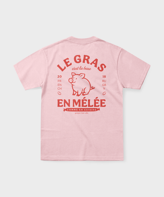 T-Shirt rugby – Le gras c'est la base en mélée