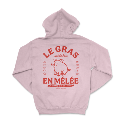 Hoodie rugby – Le gras c'est la base en mélée