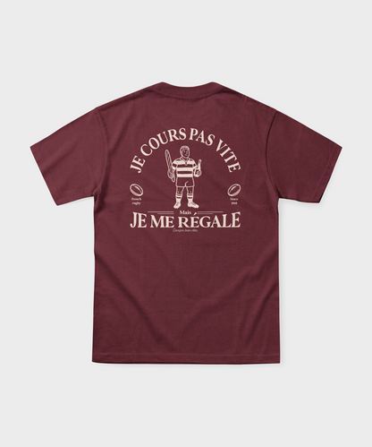 T-shirt Rugby Vintage – Je Cours Pas Vite Mais Je Me Régale