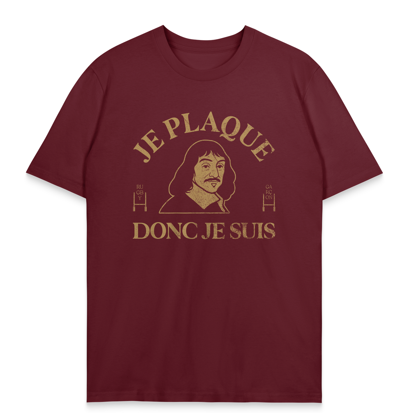 T-shirt Rugby Je Plaque Donc Je Suis – Descartes Ovale Edition