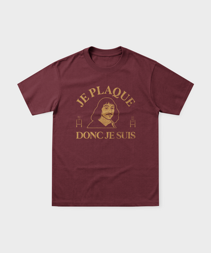 T-shirt Rugby Je Plaque Donc Je Suis – Descartes Ovale Edition