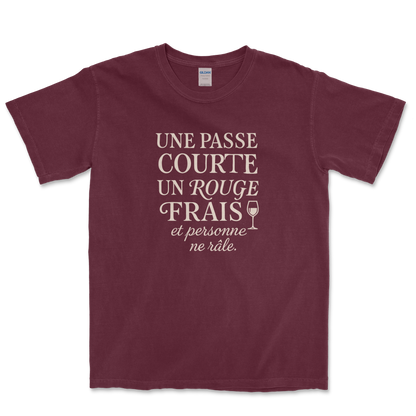 T-shirt Rugby Humour – Passe Courte & Rouge Frais