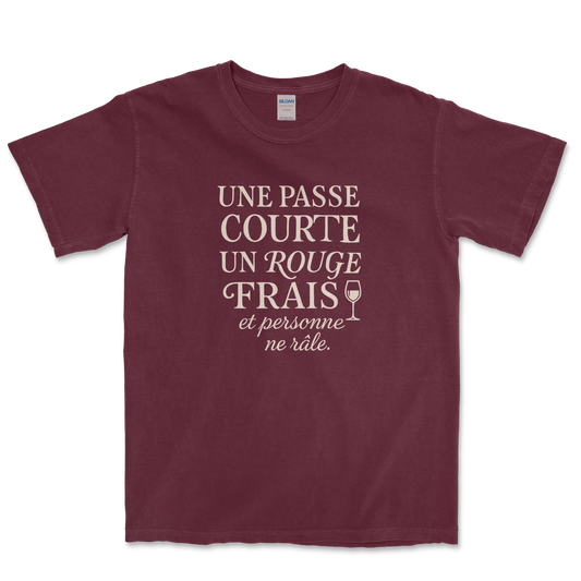 T-shirt Rugby Humour – Passe Courte & Rouge Frais