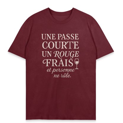 T-shirt Rugby Humour – Passe Courte & Rouge Frais