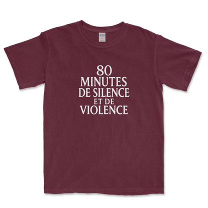 T-shirt Rugby – 80 Minutes de Silence et de Violence