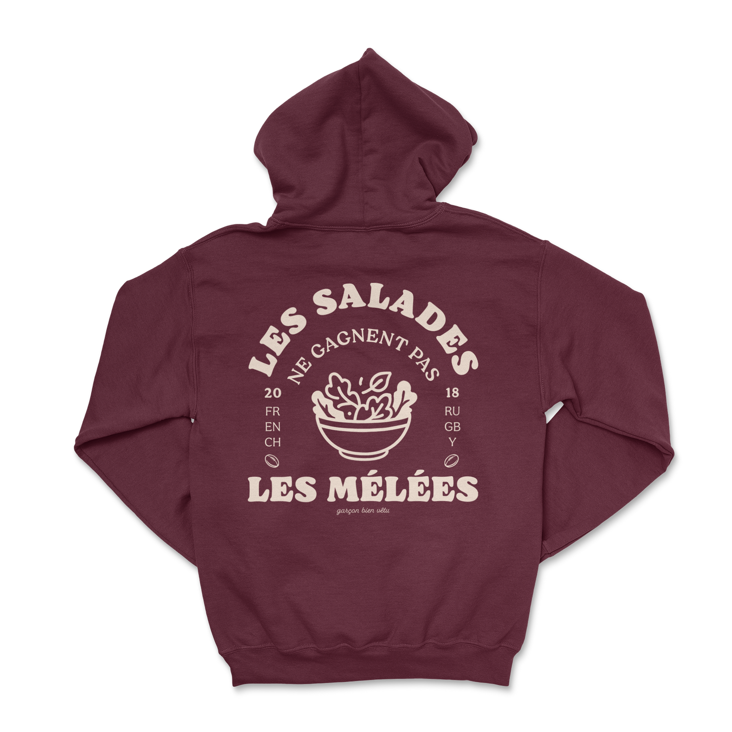 Hoodie Rugby – Les salades ne gagnent pas les mêlées