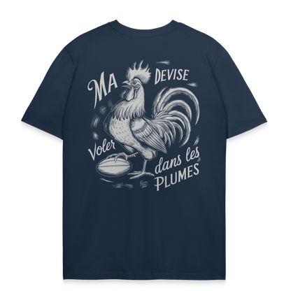 Rugby T-Shirt – Mein Motto: Fliegen in den Federn