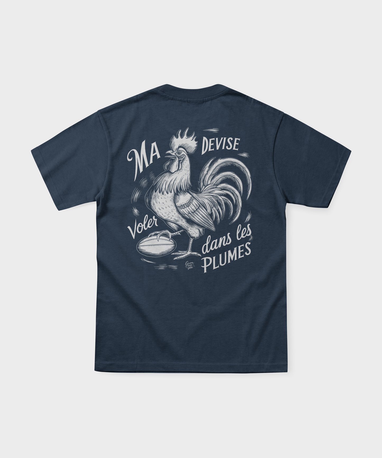 Rugby T-shirt – My Motto: Flying in the Feathers