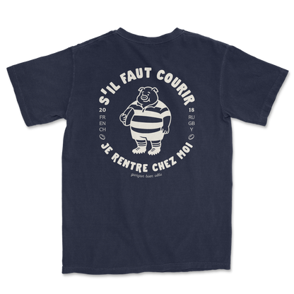 T-shirt rugby – S’il faut courir je rentre chez moi