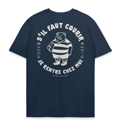T-shirt rugby – S’il faut courir je rentre chez moi
